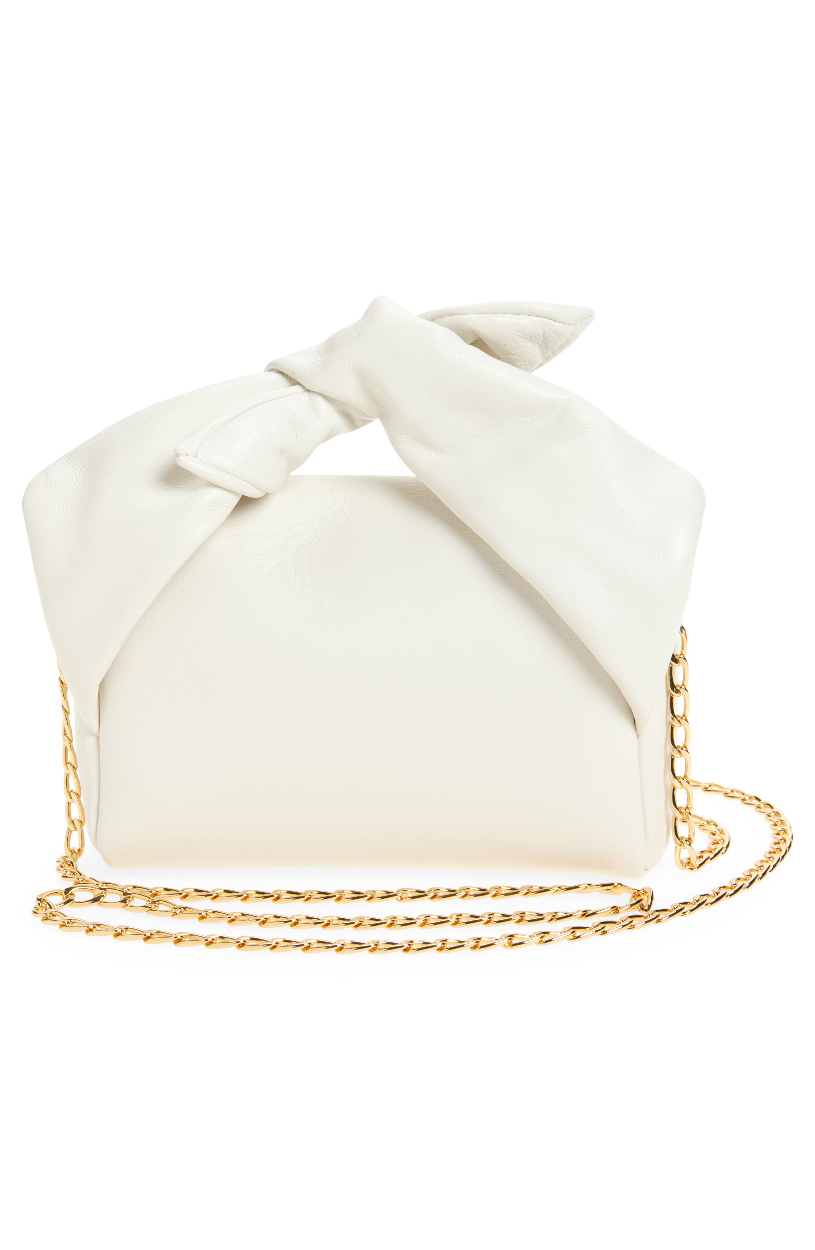 Small Twister Leather Crossbody Bag, Alternate, color, 002 OFF WHITE