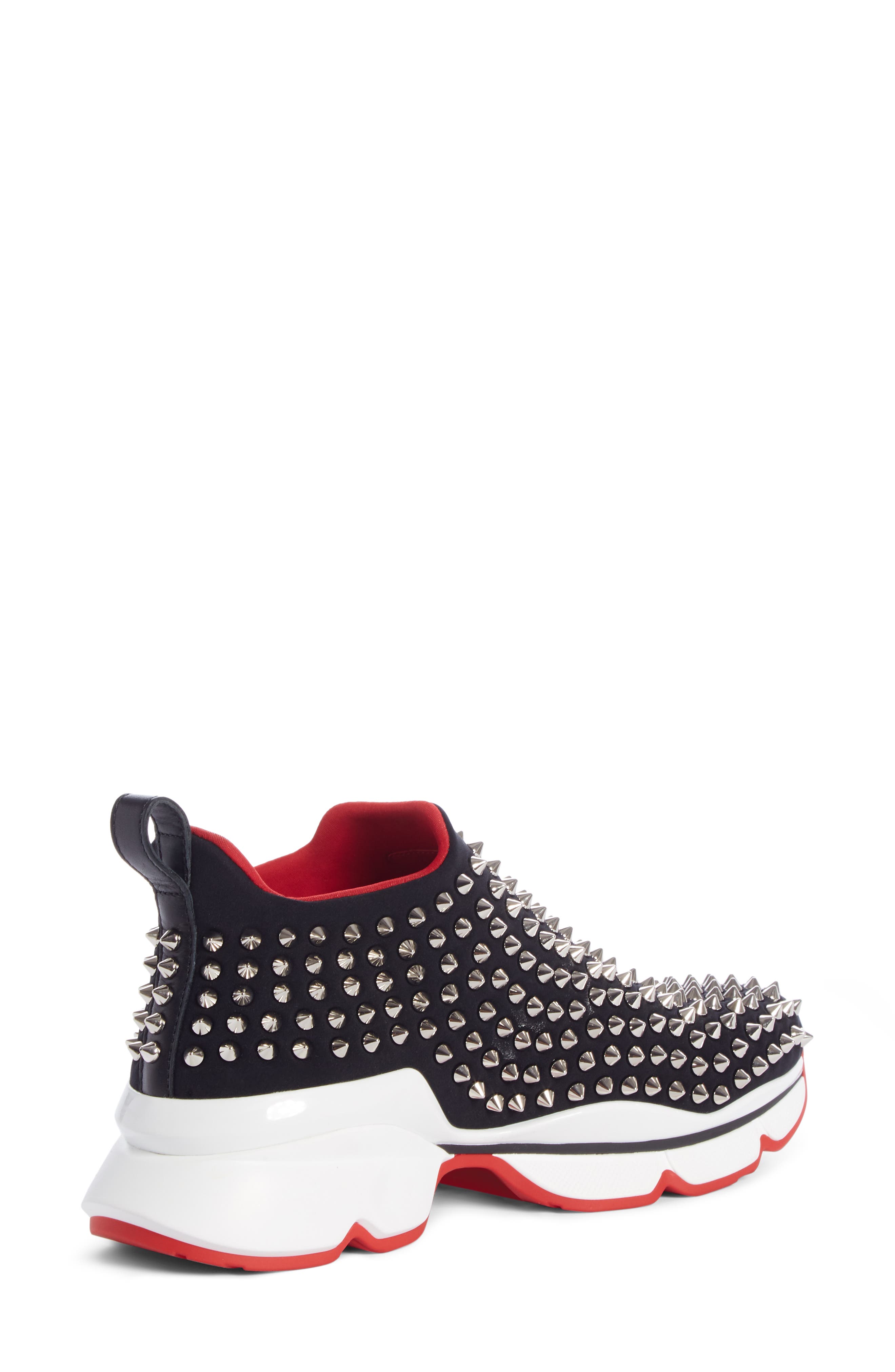 Christian Louboutin Spike Sock Donna Sneaker, Alternate, color, 