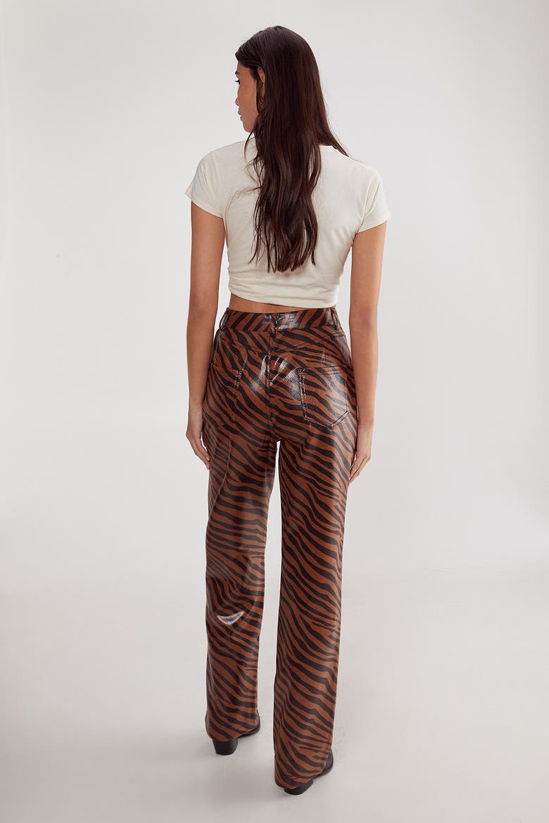 Zebra Straight Leg Pant, Alternate, color, Neutral