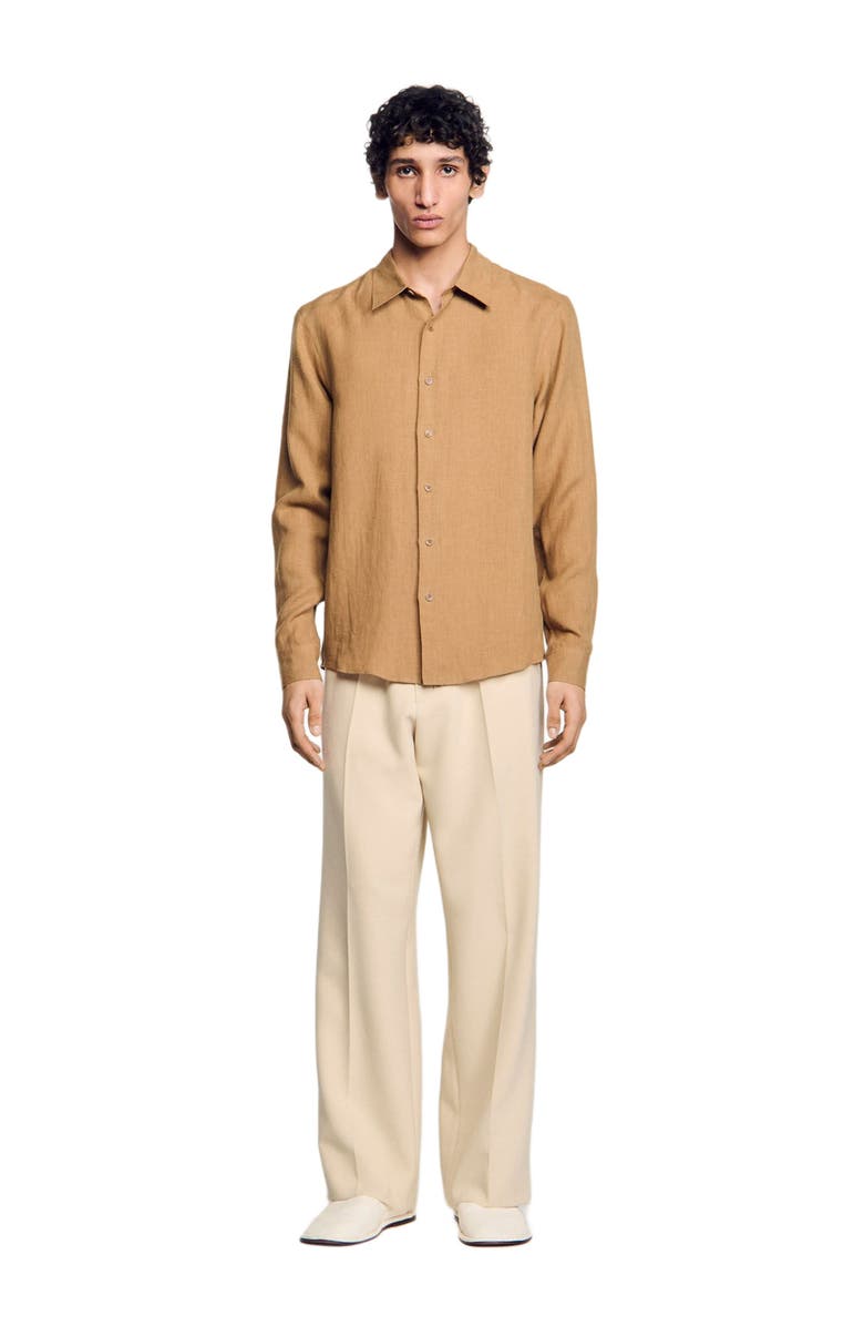 SANDRO Linen shirt, Main, color, 