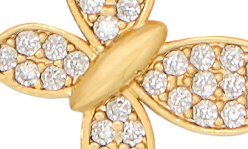 Kate Spade New York Pave Butterfly Pendant Necklace In Gold Tone, 16-19 In Clear/gold.