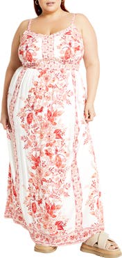 City Chic Pretty Thing Floral Maxi Dress