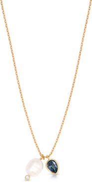 Ettika Radiant Freshwater Pearl Pendant Necklace