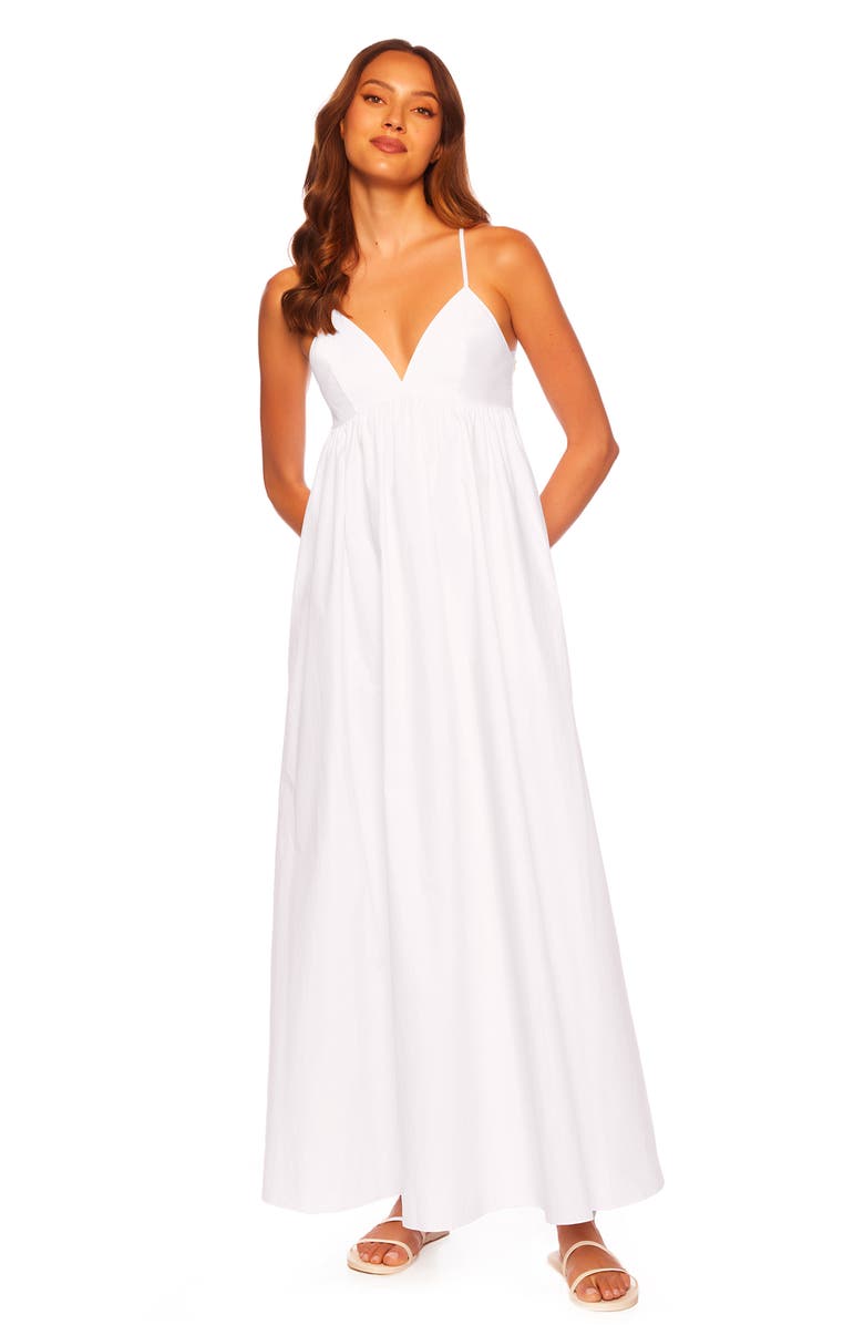 Susana Monaco Cotton Poplin Maxi Sundress, Alternate, color, 
