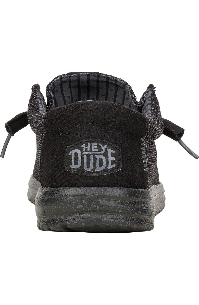 Hey Dude Wally Stretch Sox Slip-On, Alternate, color, Black/ Black