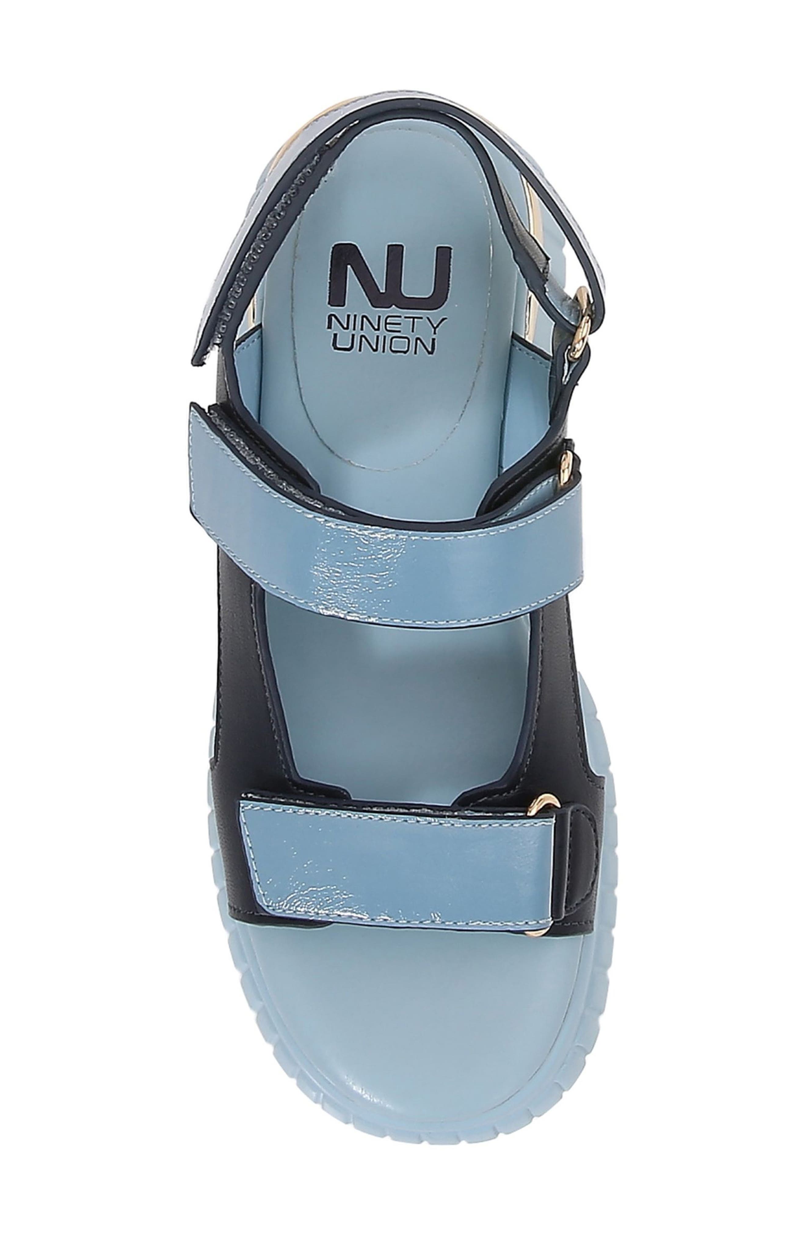 Bayside Platform Sandal, Alternate, color, BLUE