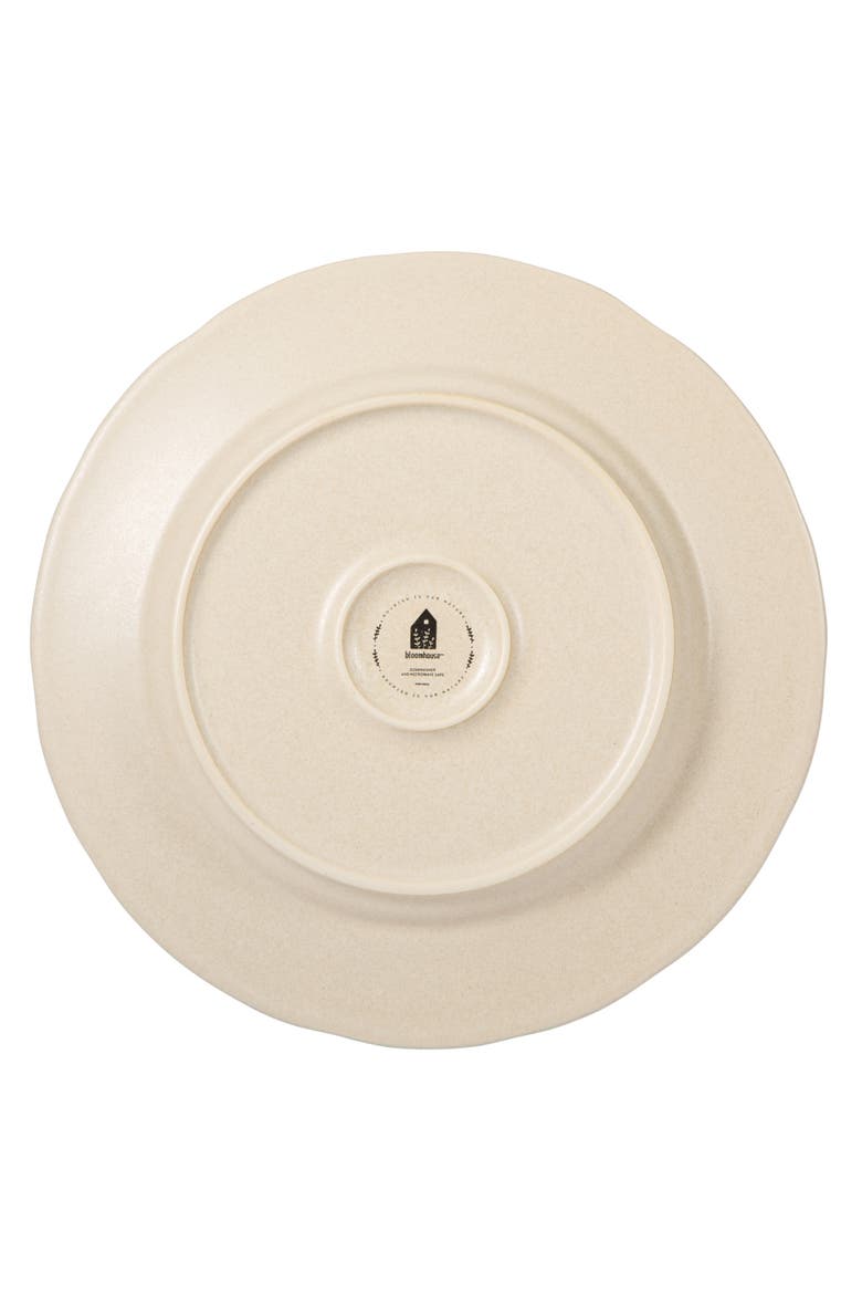 Porto Petals 10.8 Inch Dinner Plates Set of 4, Alternate, color, Lilly Cream