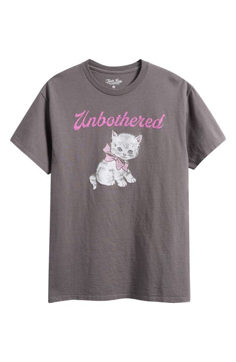 Unbothered Kitten Graphic T-Shirt