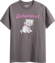 Junk Food Unbothered Kitten Graphic T-Shirt