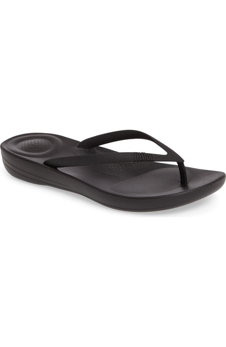 FitFlop iQushion Flip Flop, Main, color, All Black