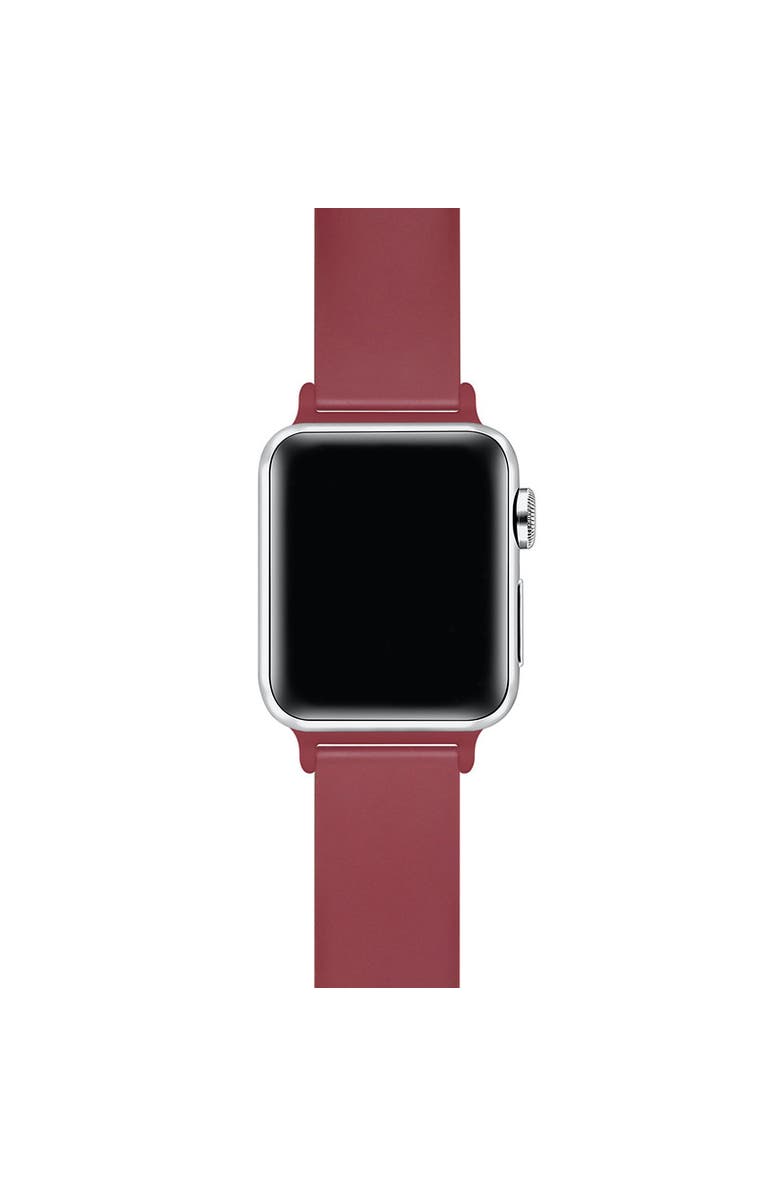 Posh Tech Silicone Band for Apple Watch, Alternate, color, Cranberry Juice