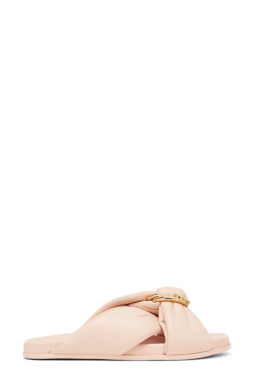 Fendi Feel Knotted Slide Sandal In F0mxv Light Rose