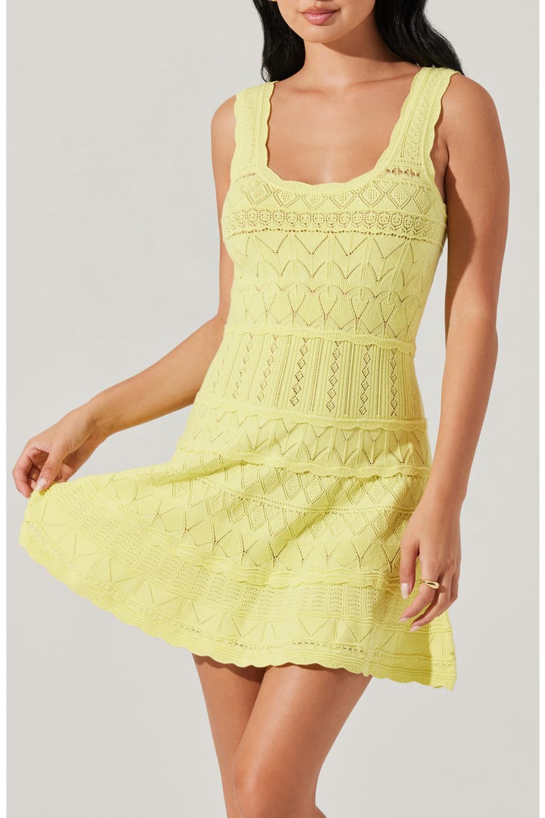Shereena Knit Minidress, Alternate, color, YELLOW