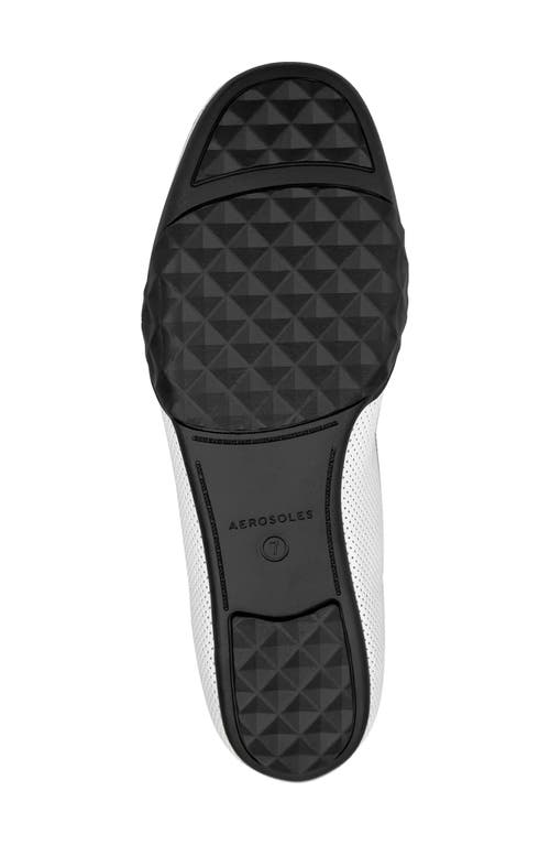 Aerosoles Onyx Ballet Loafer In White