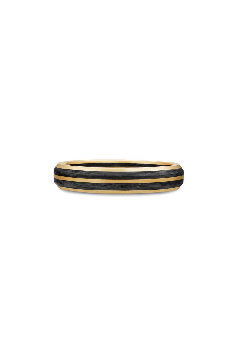 Forged Carbon Band Ring in 18K Yellow Gold, Alternate, color, 18K YELLOW GOLD