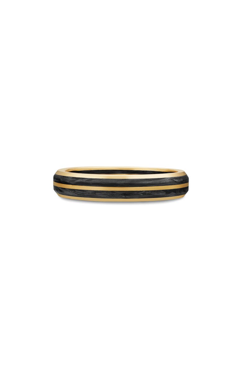 David Yurman Forged Carbon Band Ring in 18K Yellow Gold, Alternate, color, 18K Yellow Gold