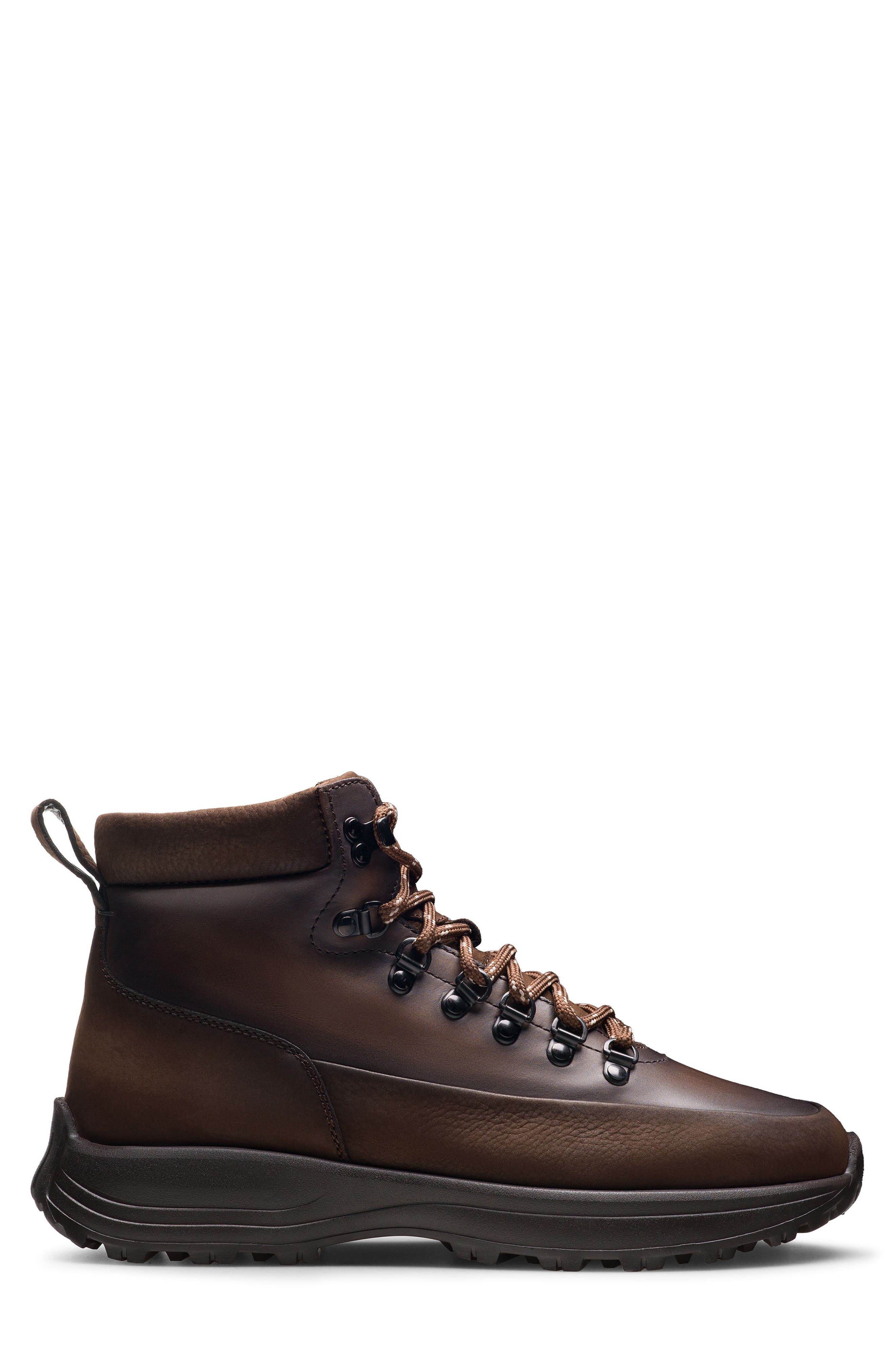 Strata Water Repellent Leather Boot, Alternate, color, TUMBLED MIDBROWN
