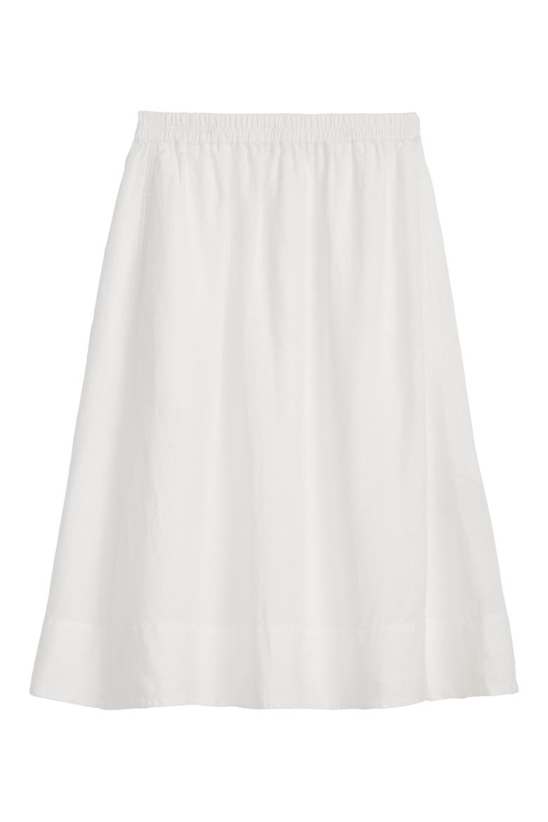 Maddie Linen Skirt, Alternate, color, WHITE