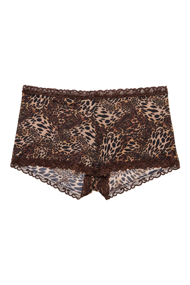 Pure Luxe Boyshorts, Alternate, color, JAVA LUXE LEOPARD PRINT