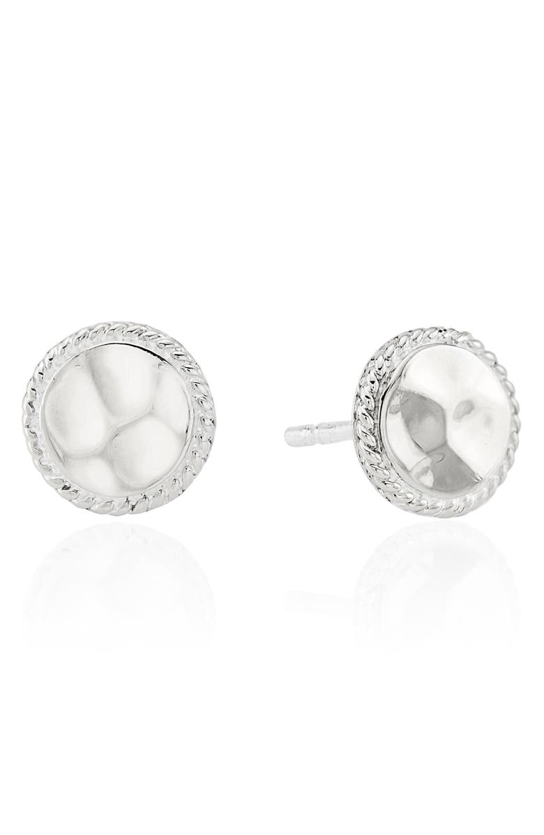 Anna Beck Hammered Stud Earrings, Main, color, 