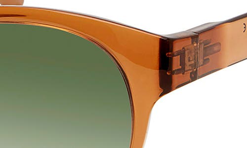 Eco Avala 53mm Polarized Round Sunglasses In Brown