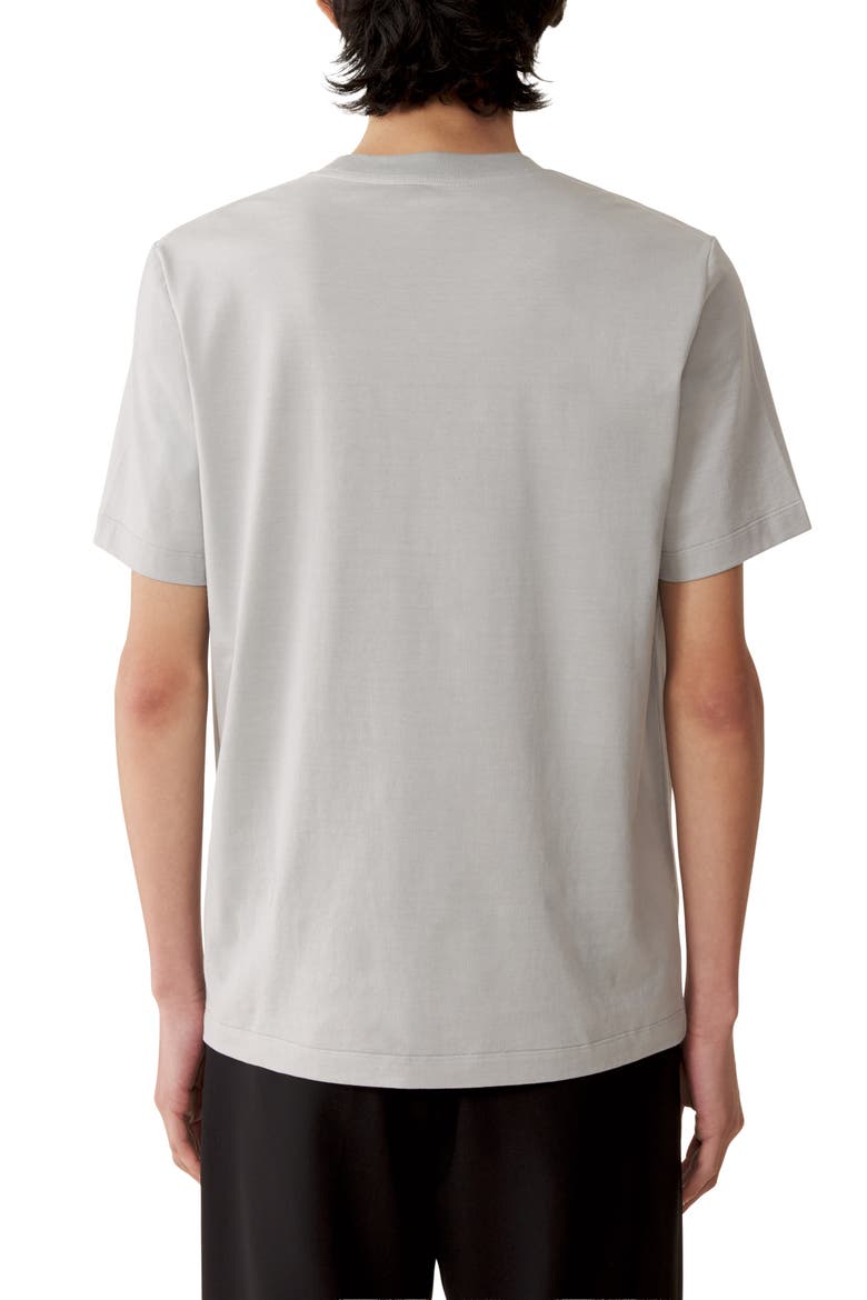 Printed Lanvin Signature Label T-Shirt, Alternate, color, Grey