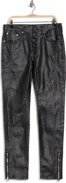 PURPLE BRAND Shiny Racer Coated Jeans