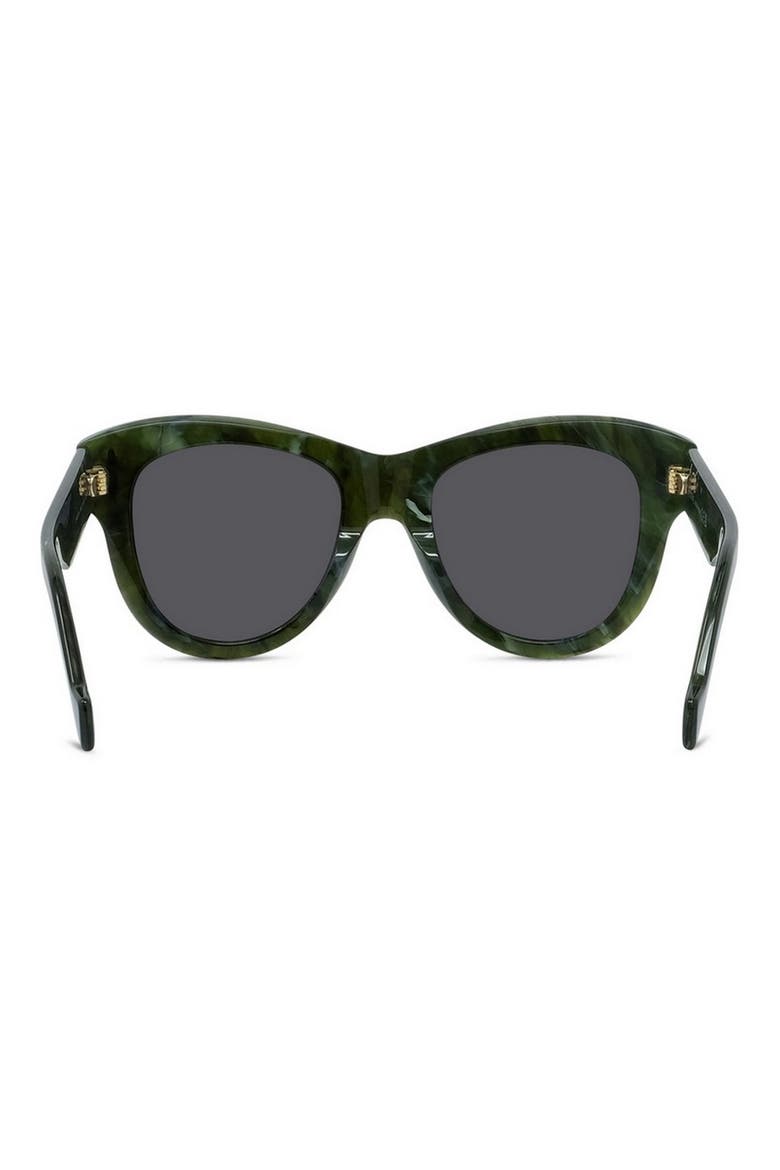 Anagram Round Sunglasses, Alternate, color, SHINY DARK GREEN / SMOKE