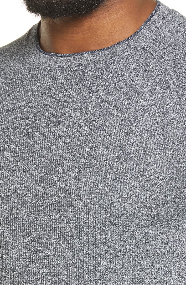 Vince Mouliné Thermal Pima Cotton Long Sleeve Pullover, Alternate, color, 