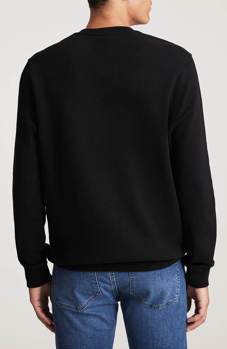 Mavi Jeans Crewneck Cotton Sweatshirt, Alternate, color, Black