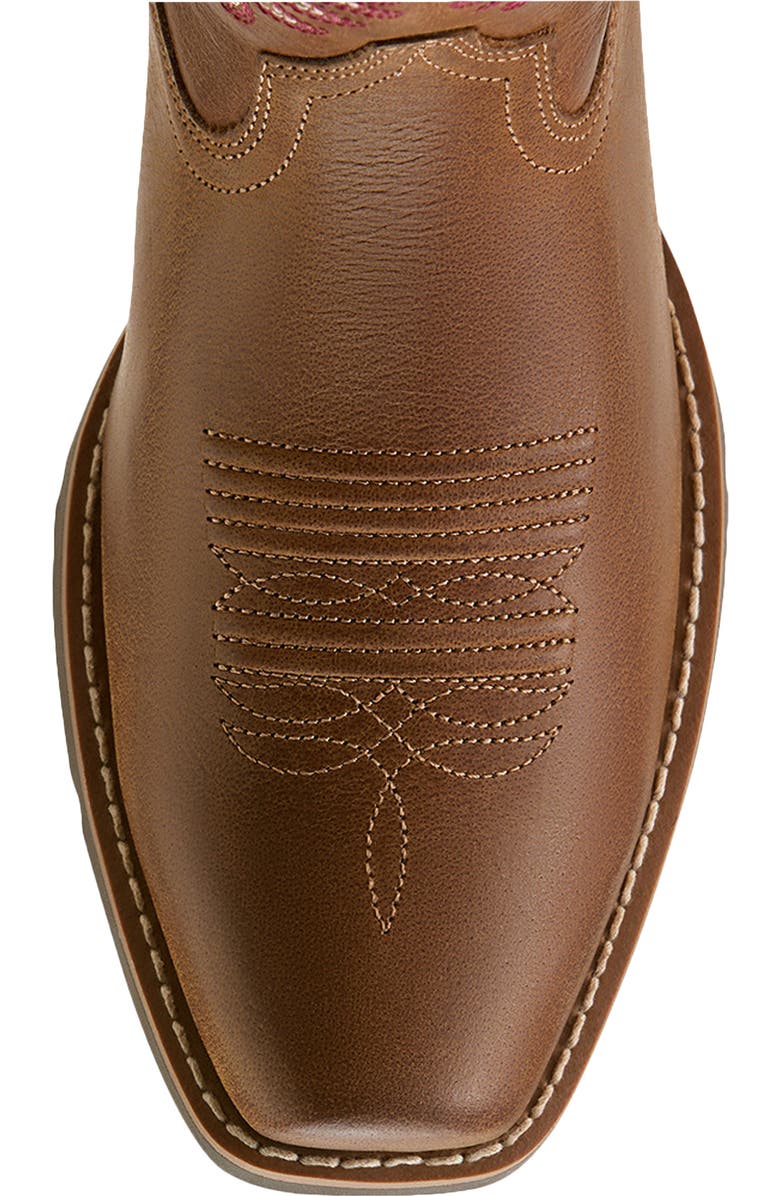 Ariat Round Up Narrow Cutter Toe Western Boot, Alternate, color, Sorrel Crunch