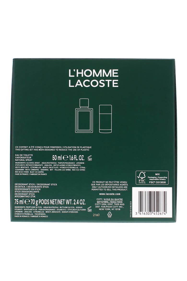 L'Homme Lacoste Gift Set, Alternate, color, NO COLOR