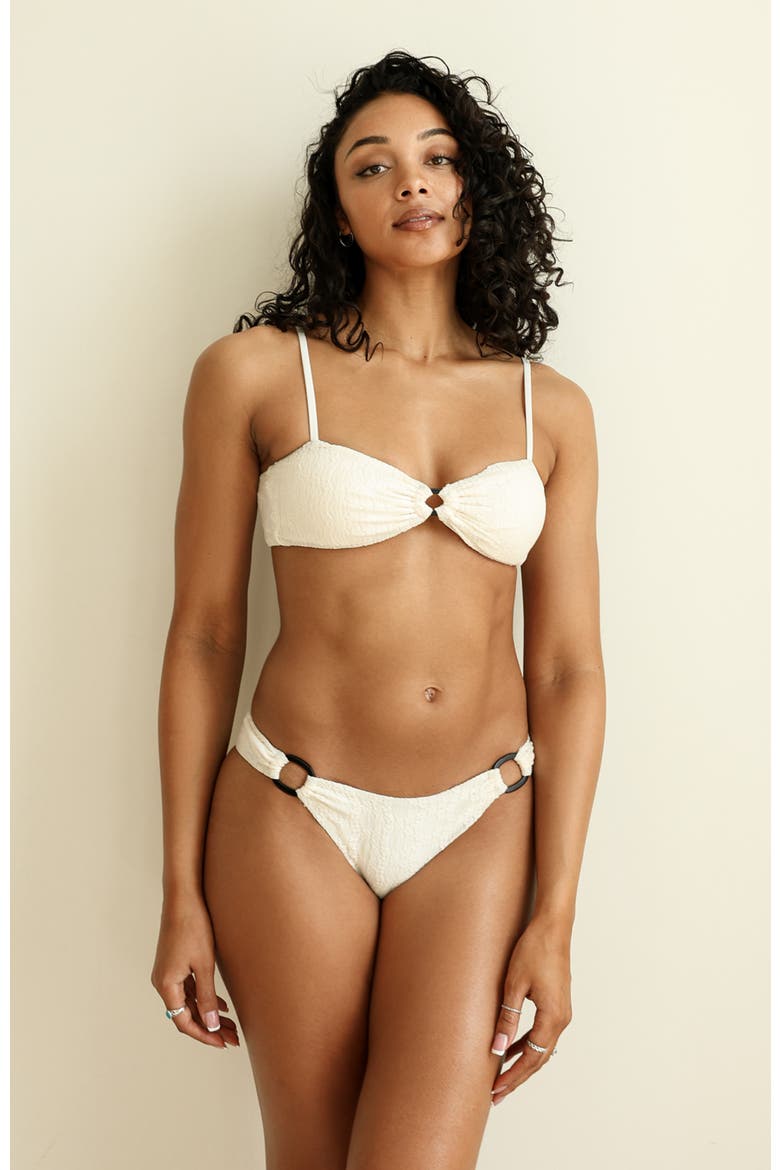 All My Love Bandeau Bikini Top, Alternate, color, Cream
