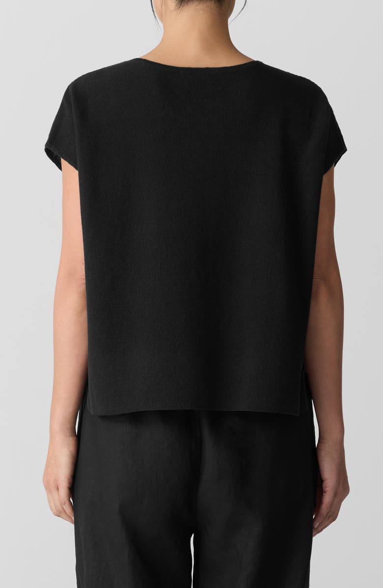 Eileen Fisher Organic Linen & Organic Cotton Cap Sleeve T-Shirt, Alternate, color,