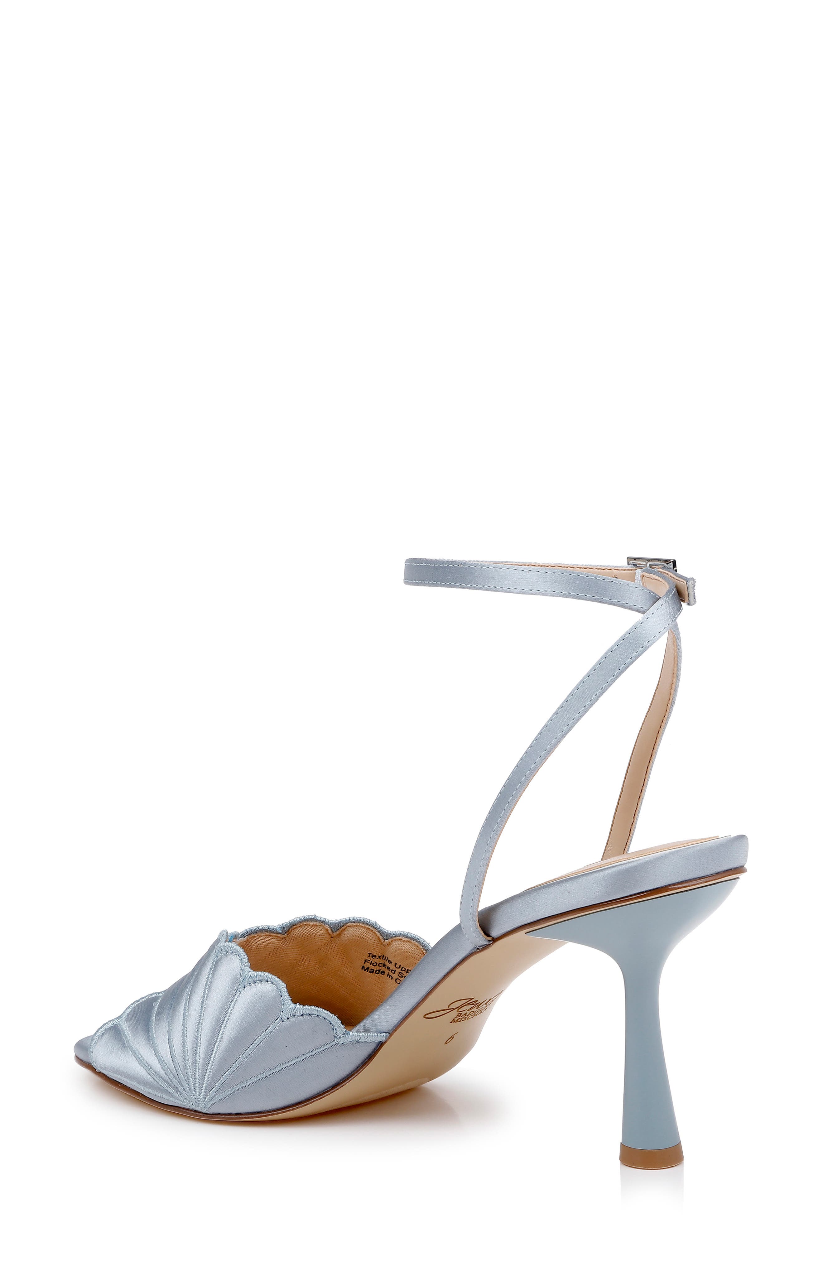 Paradise Ankle Strap Sandal, Alternate, color, MIST BLUE SATIN