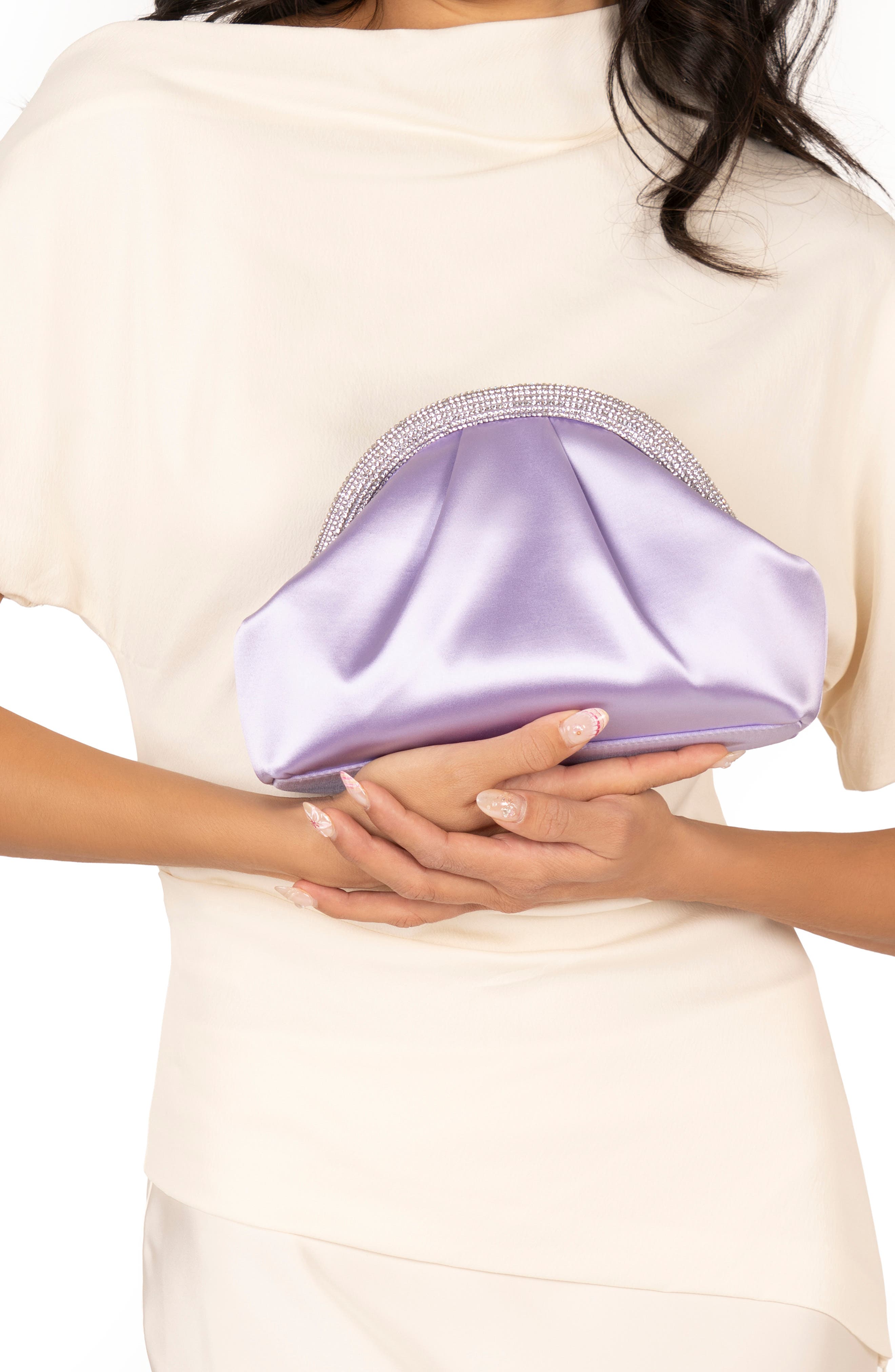 Jane Frame Clutch, Alternate, color, ROYAL LILAC