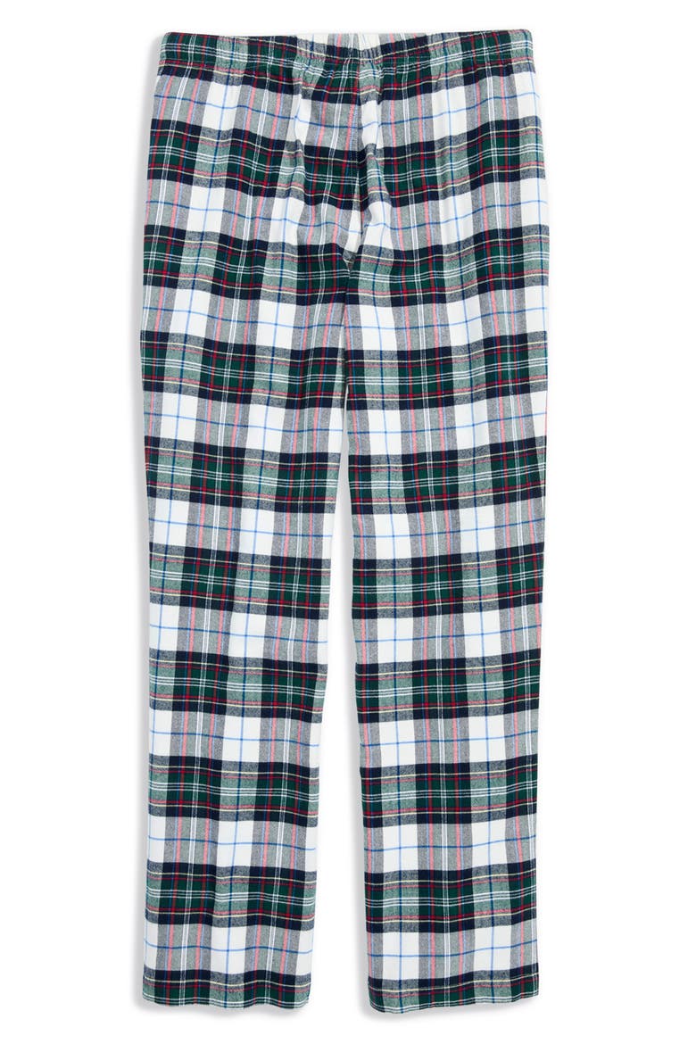 Holiday Print Flannel Lounge Pants, Alternate, color, WHITE CAP