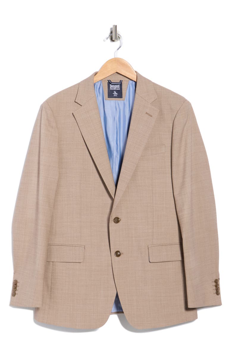 Original Penguin Two-Button Sport Coat, Main, color, Tan