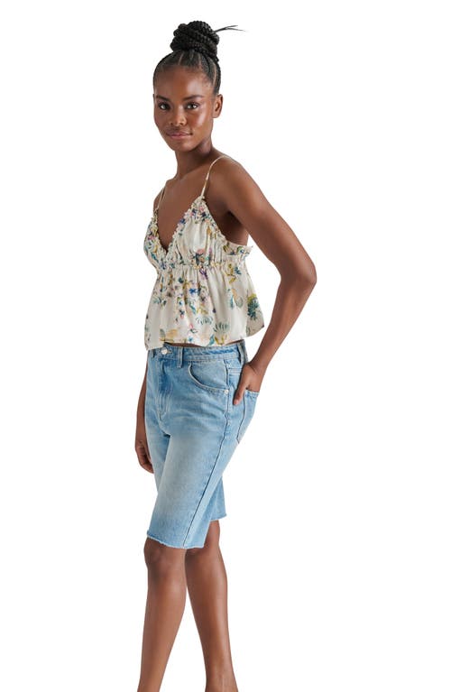 Steve Madden Ruffle Camisole In Goddess Garden