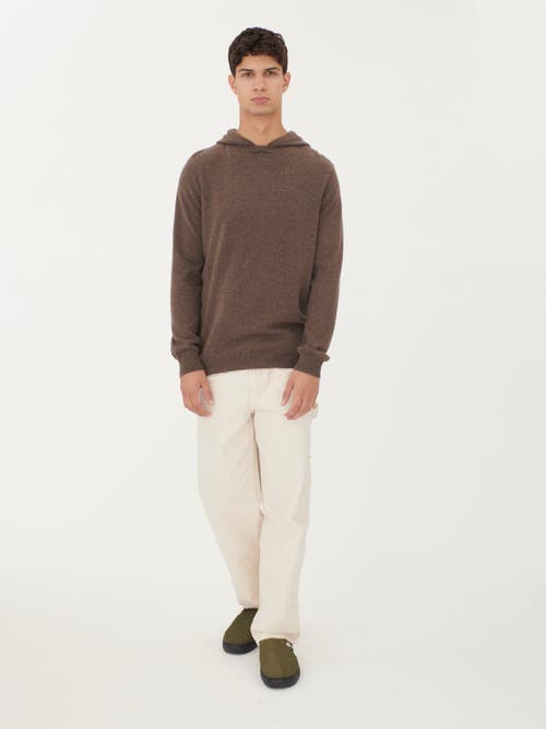 Gobi Mongolian Cashmere Basic Hoodie In Brown
