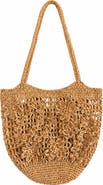 BRUNNA.CO Phillipa Hand-Crocheted Floral Raffia Tote Bag