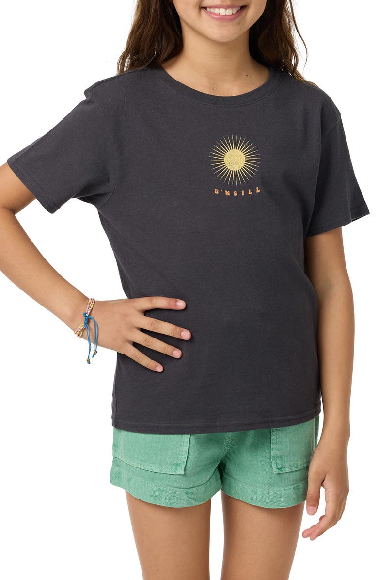 O'Neill Kids' Mystic Sun Angie Graphic T-Shirt, Alternate, color, 