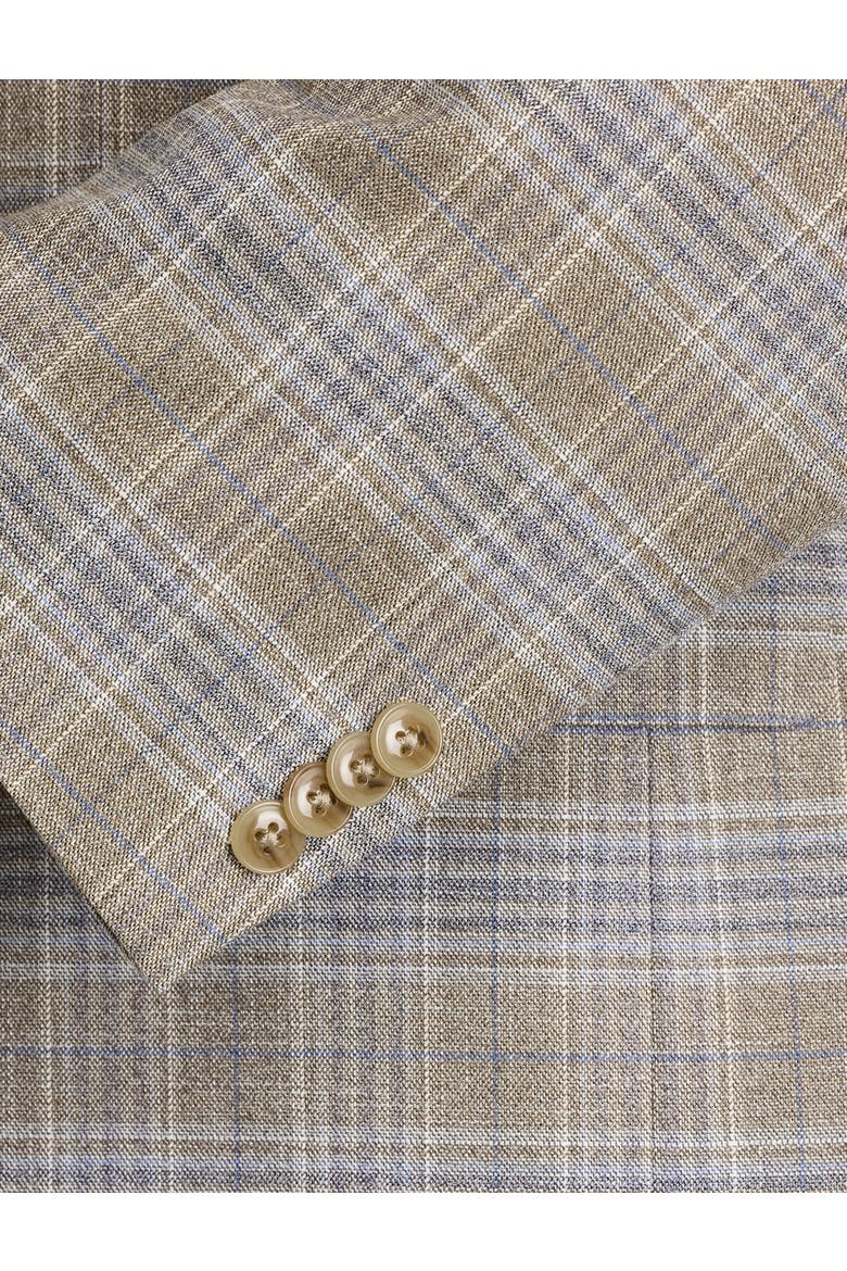 Big & Tall Plaid Sport Coat, Alternate, color, TAN