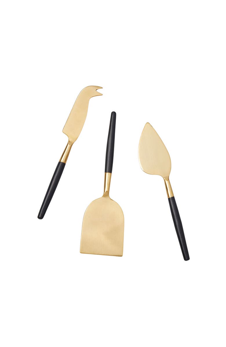 Be Home Cheese Knife - Set of 3, Main, color, Black