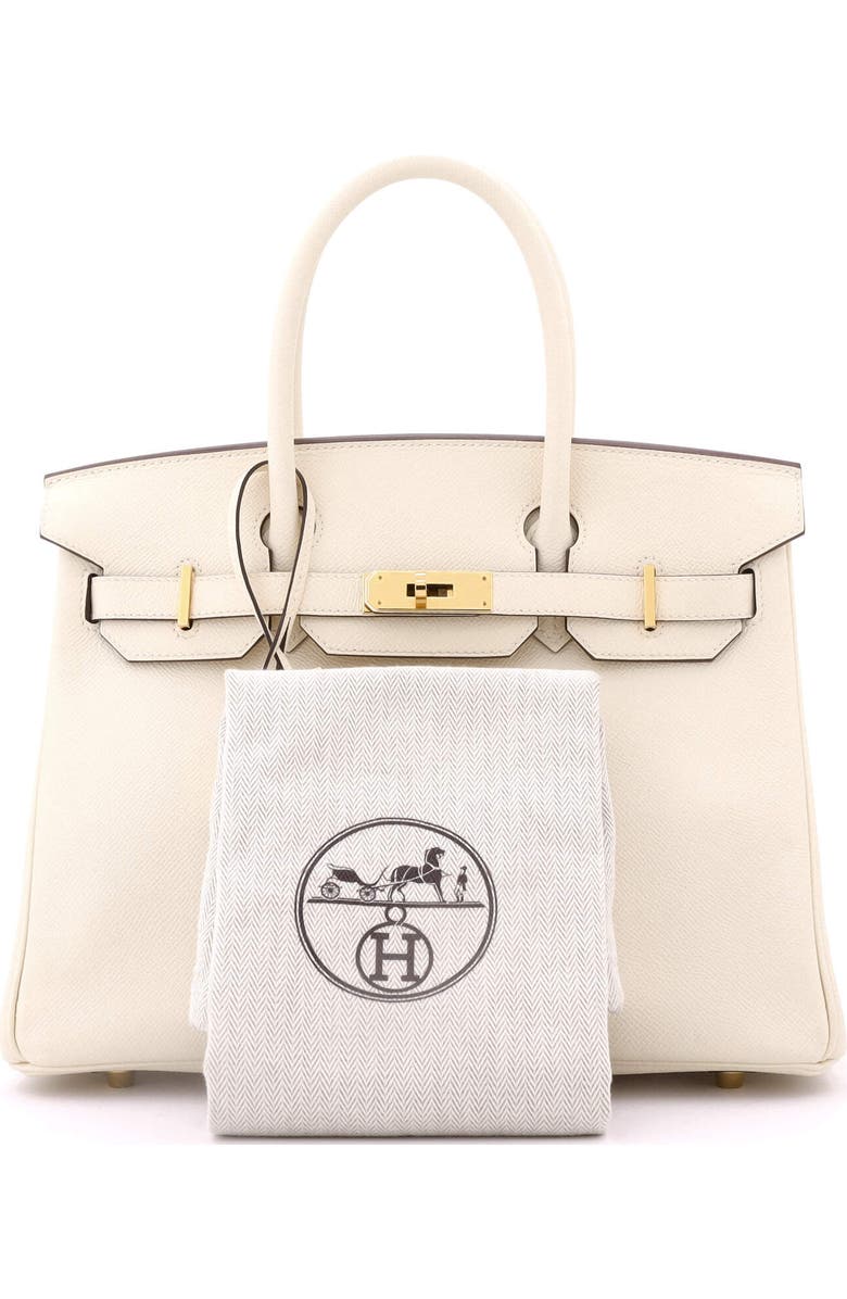 Pre-Owned Hermes Birkin Handbag Light Epsom with Gold Hardware 30, Alternate, color, Nata