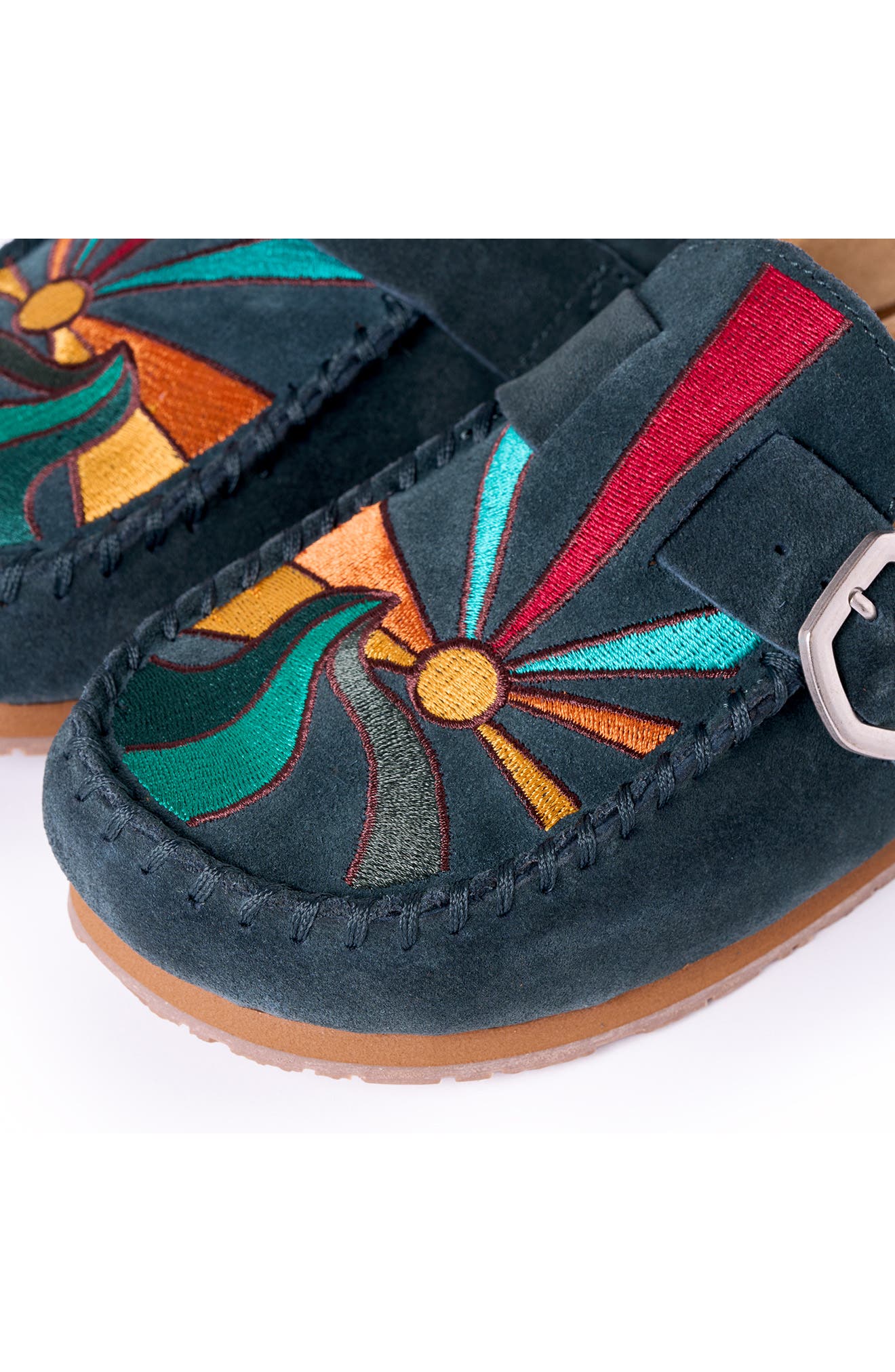 Buckle Clog, Alternate, color, DARK TEAL SUNSET