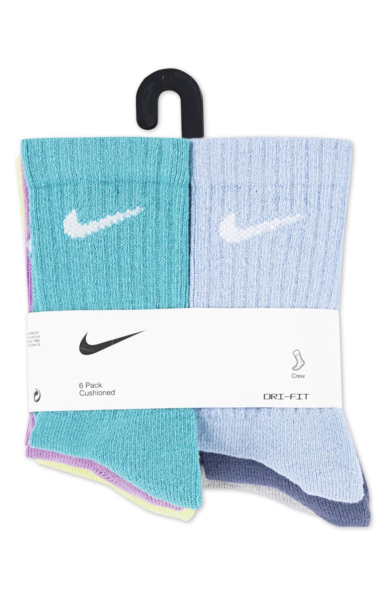 Nike Kids' Basic Swoosh Performance Crew Socks, Alternate, color, Dusty Cactus