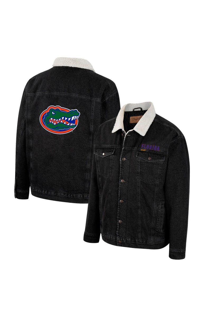 COLOSSEUM X WRANGLER Men's Colosseum x Wrangler Charcoal Florida Gators Western Button-Up Denim Jacket, Main, color, Charcoal