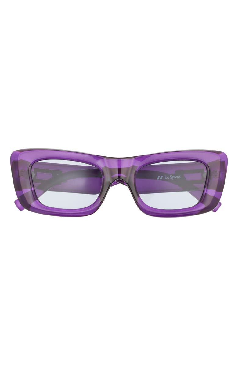 Le Specs Dopamine Limited Edition Cat Eye Sunglasses, 50mm, Main, color, Dark Violet
