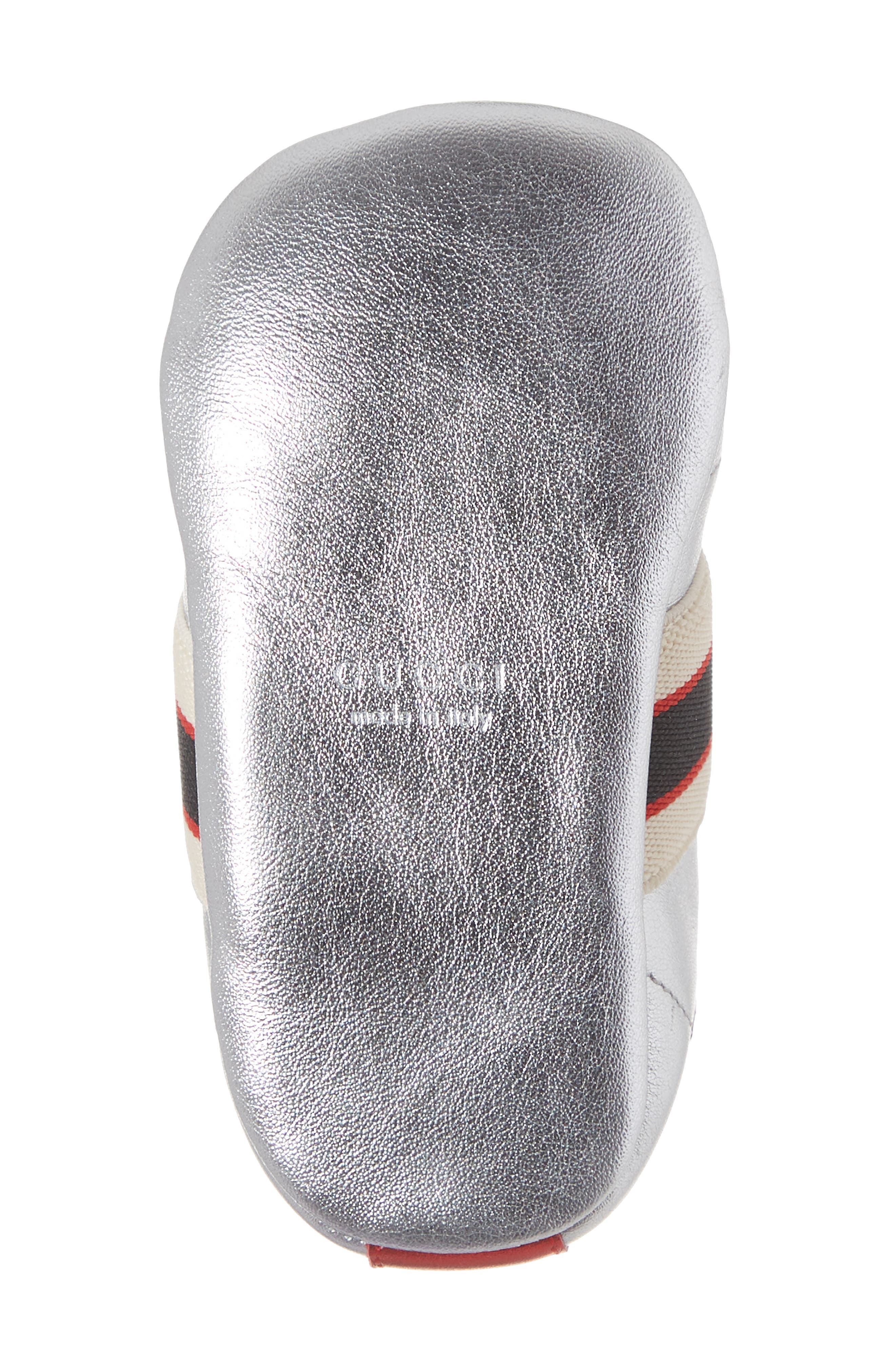 Gucci New Ace Logo Strap Sneaker, Alternate, color, 